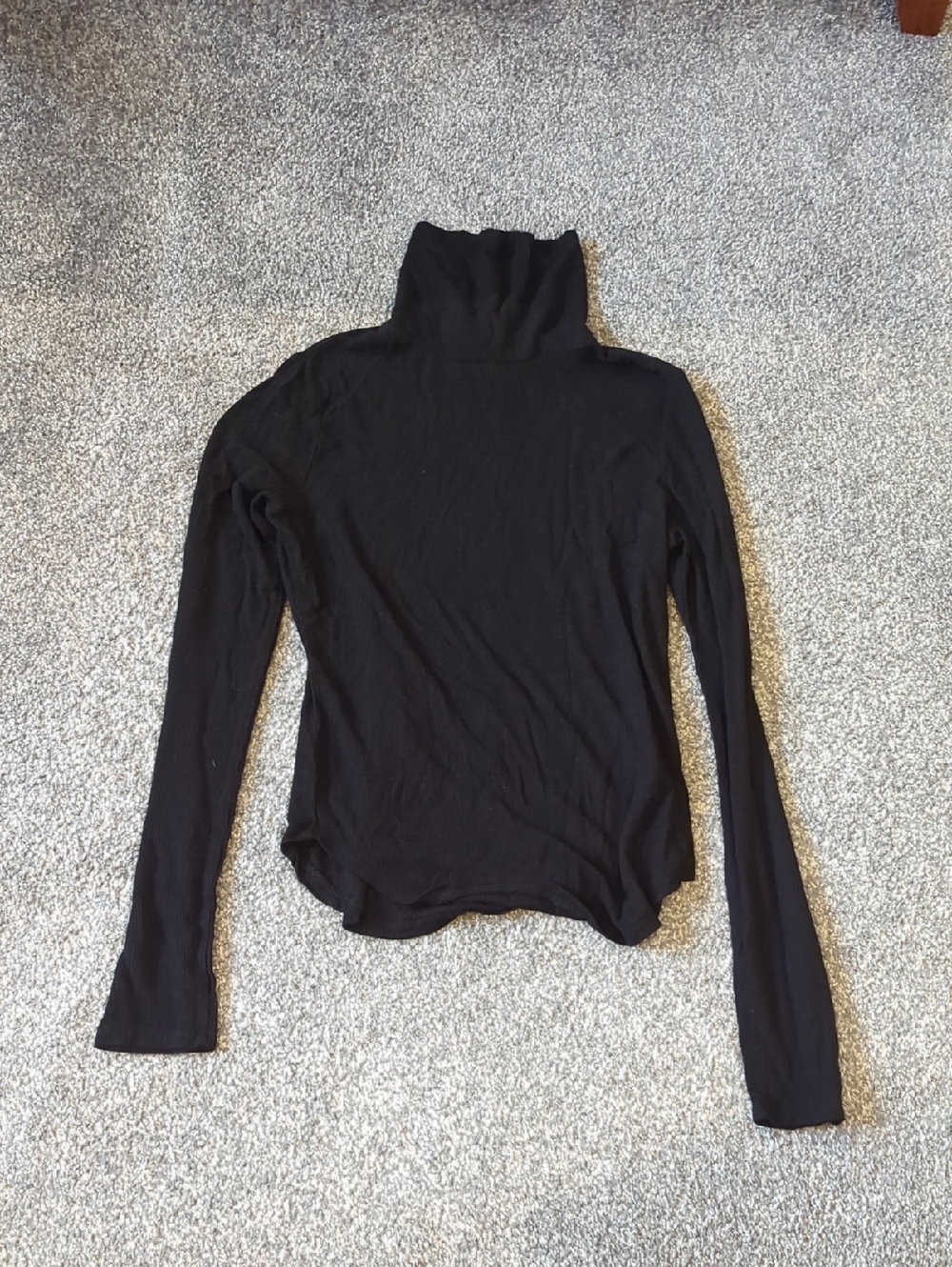 Revamped Black Turtleneck Long Sleeve Tee